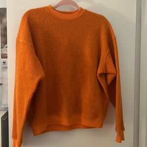 Outdoor voices Megafleece Crewneck Sunstone (Orange) size Small 63% wool